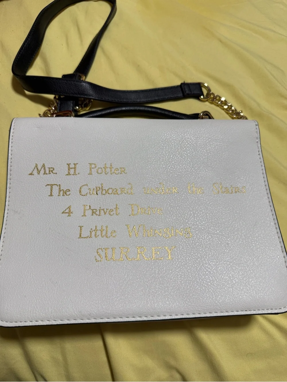 HARRY POTTER White Envelope-Style Top-Handle Crossbody